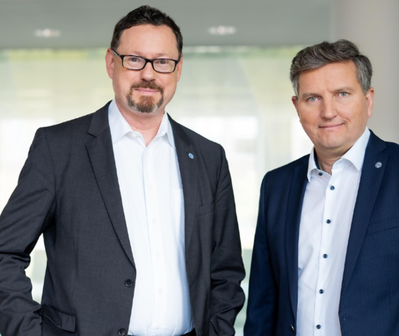 v.l.: Markus Bäumer, stellvertretender Vorstandsvorsitzender; Peter Kaetsch, Vorstandsvorsitzender 